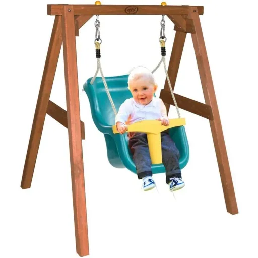 Babyschaukel Braun mit Sitz