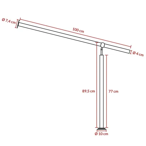 Einstiegsgeländer Edelstahl 100cm