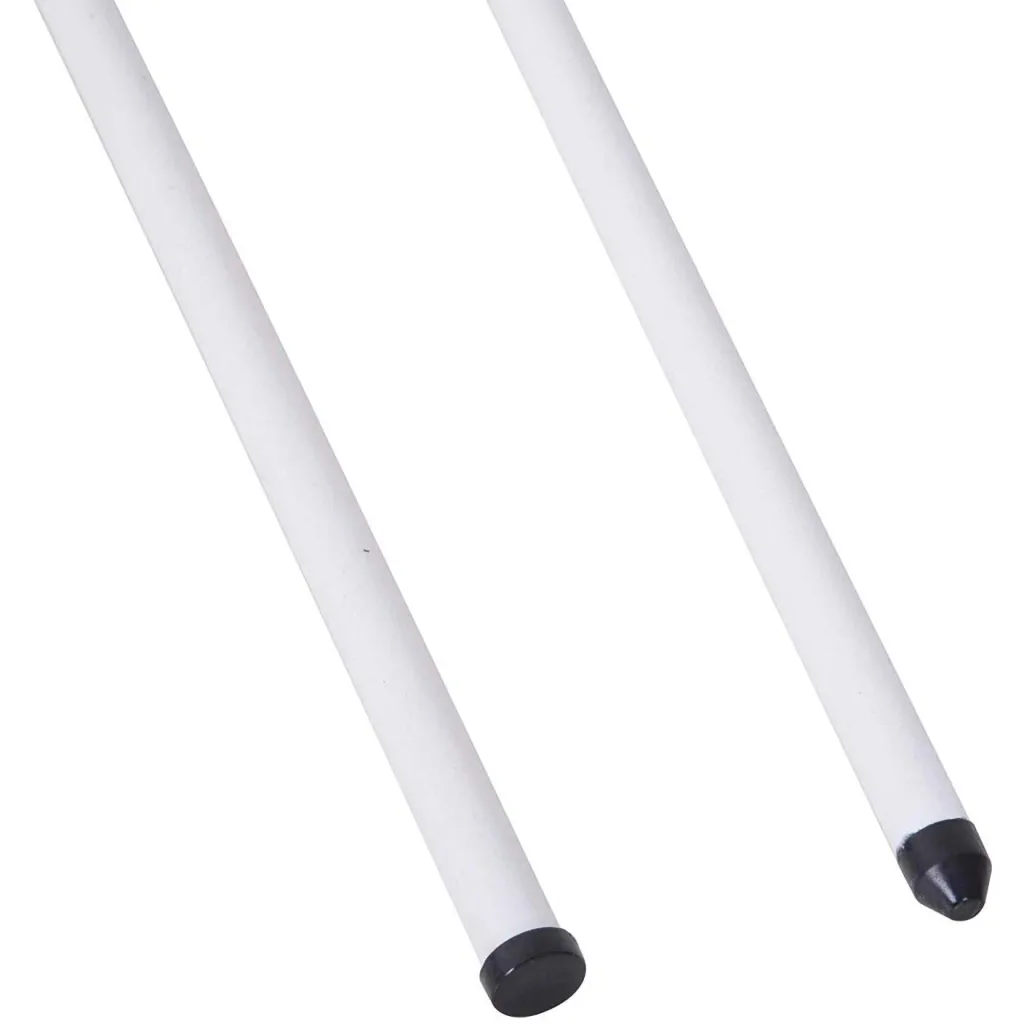 Welpengitter Freilaufgehege Laufstall für Haustiere mit Tür 6 Teile sechseckig PP-Kunststoff rostfrei Weiß Ø135 x H95 cm