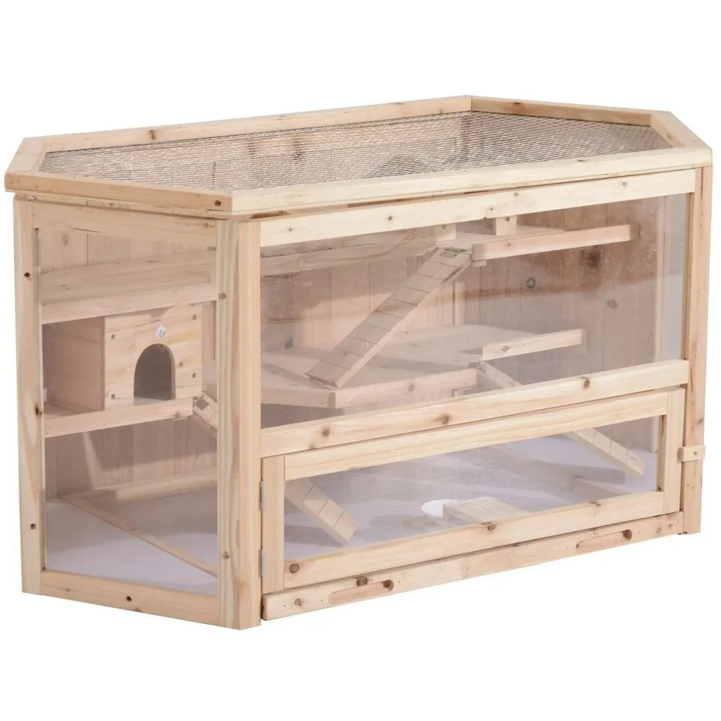 Hamsterkäfig Nagerkäfig Mäusekäfig Tannenholz Natur