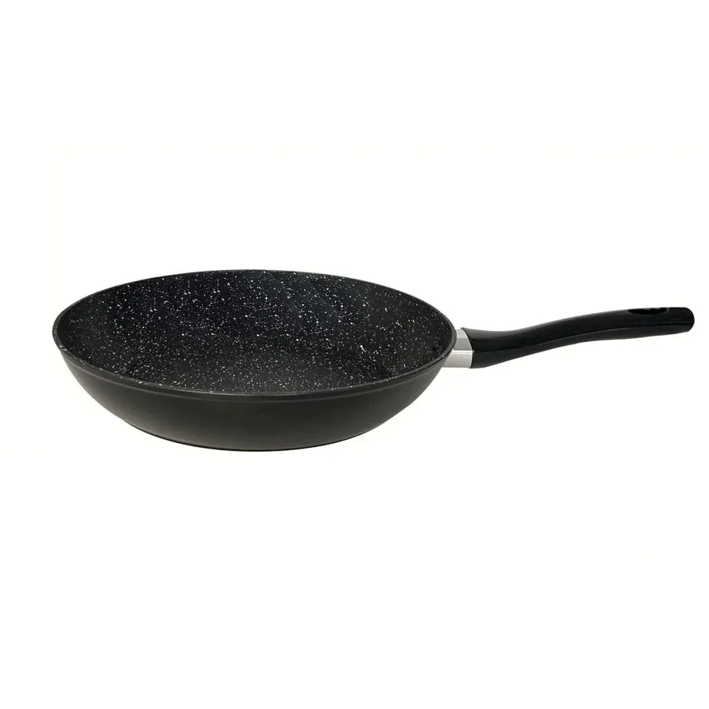 Bratpfanne - Marmorbeschichtung - 24 cm - Schwarz