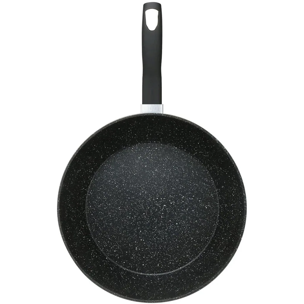 Bratpfanne - Marmorbeschichtung - 24 cm - Schwarz