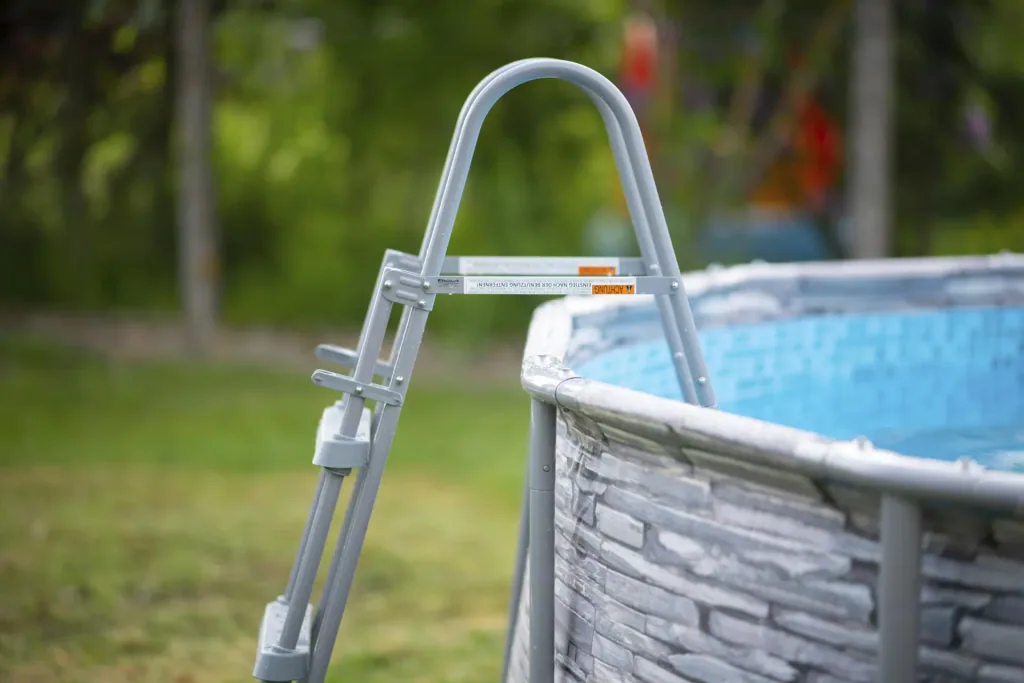 Summer Waves Elite Frame Pool Ø427 x 107 cm Stein grau