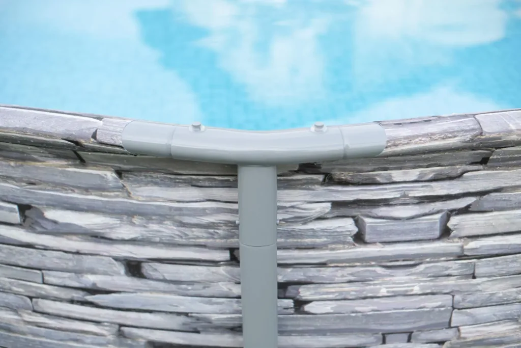 Summer Waves Elite Frame Pool Ø427 x 107 cm Stein grau