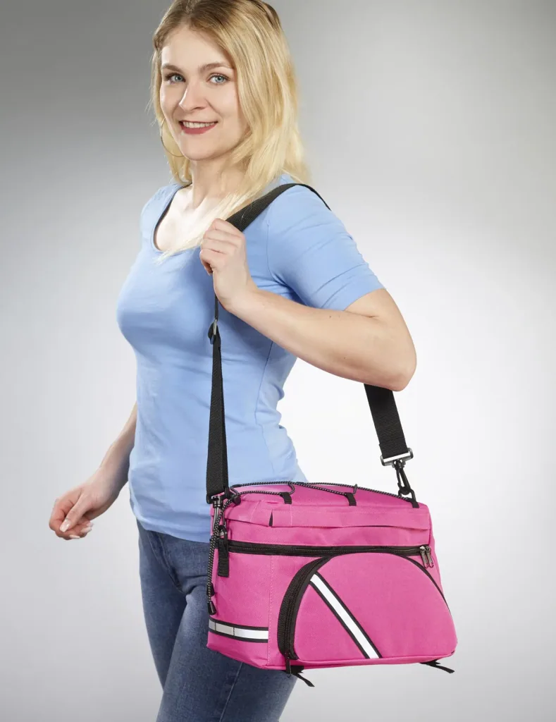 Fahrrad Gepäckträgertasche - multifunktionell, Pink
