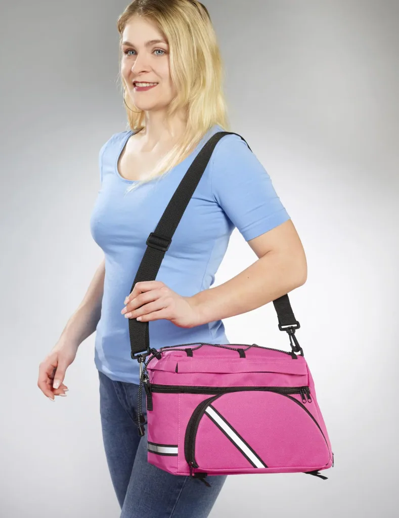 Fahrrad Gepäckträgertasche - multifunktionell, Pink