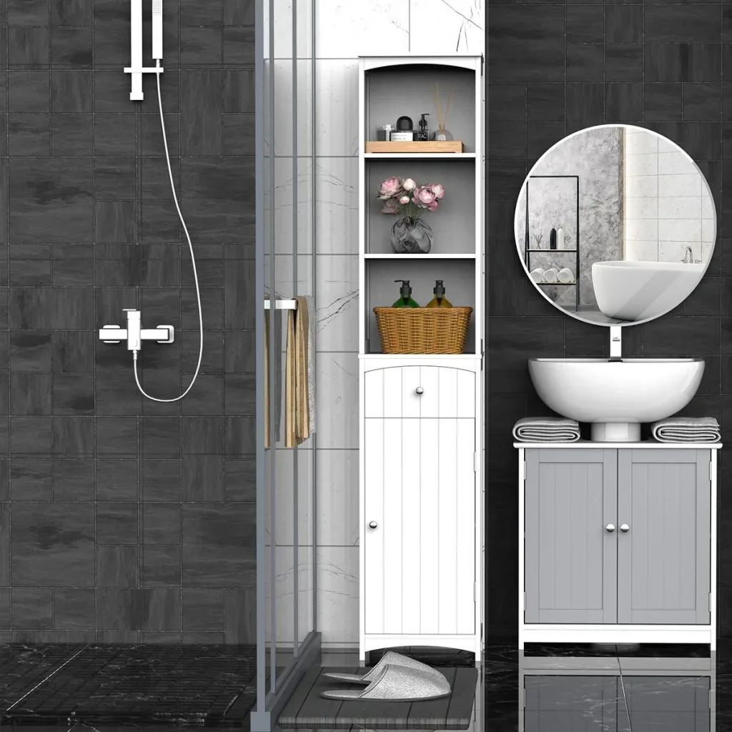 Badezimmerschrank weiß