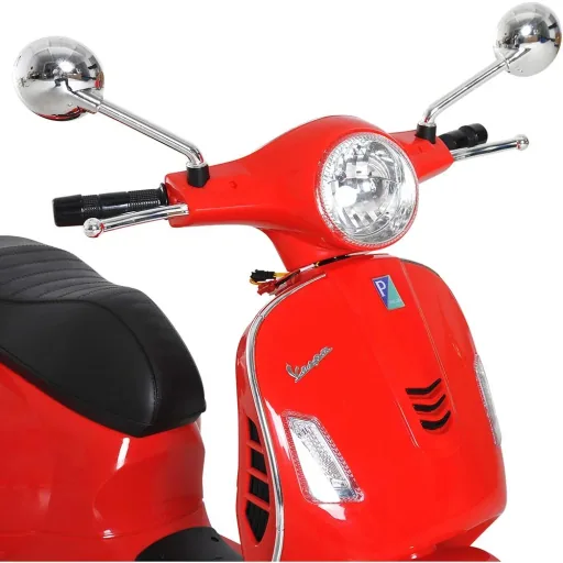 Elektro Kindermotorrad VESPA Kinderauto Weiß Rot