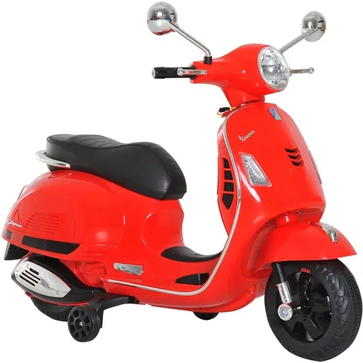 Elektro Kindermotorrad VESPA Kinderauto Weiß Rot