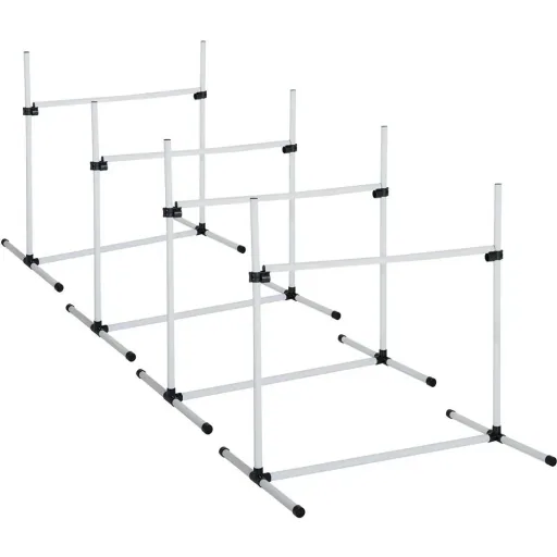 Agility Hürdenset als 4er Set weiß