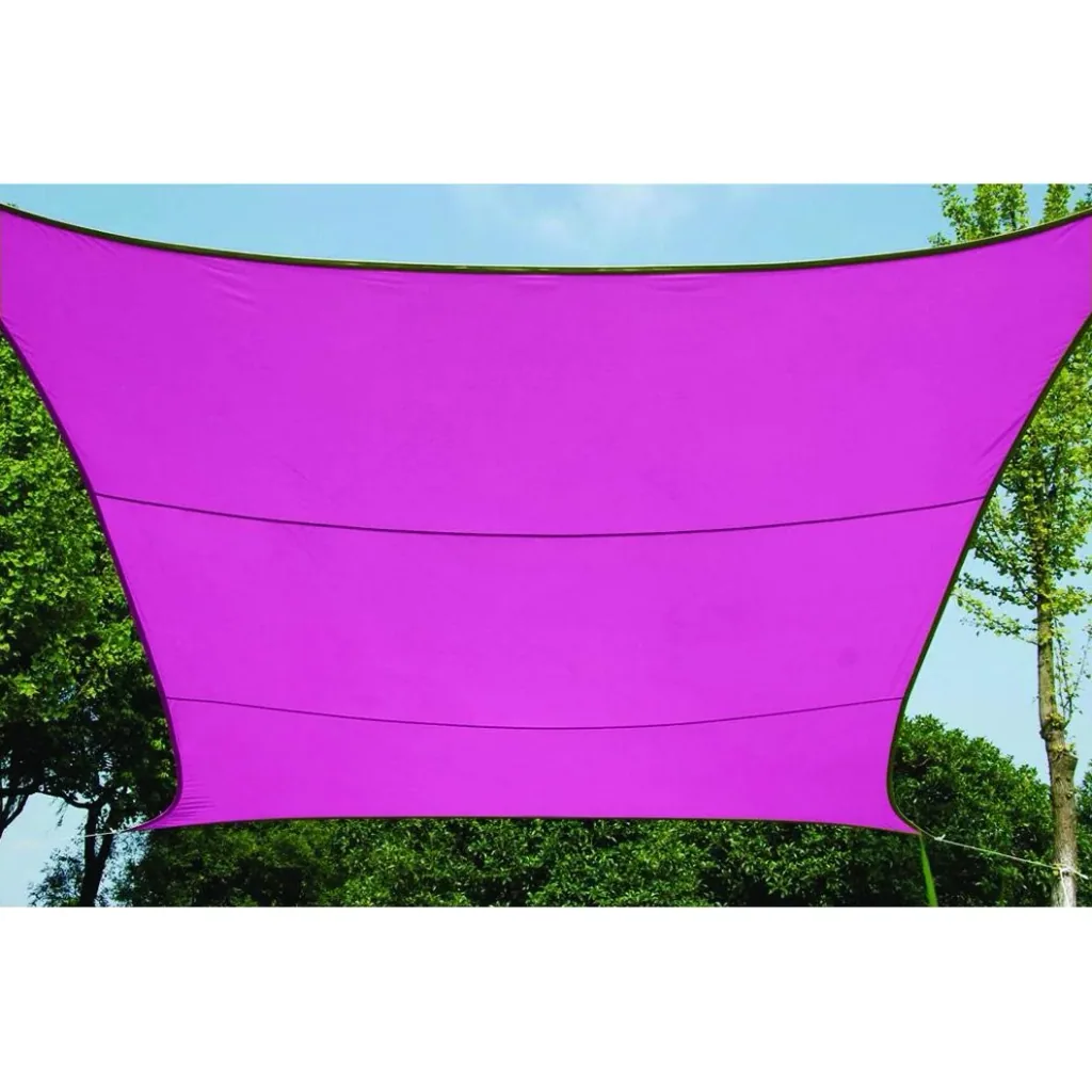 sonnensegel - quadratisch - 5 x 5 m - fuchsia