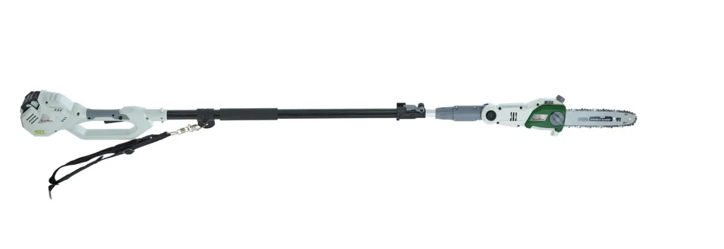 Akku Teleskop 3 in 1 Gartenset - bestehend aus Heckenscheren-Kettensägenaufsatz mit Akku und Ladegerät