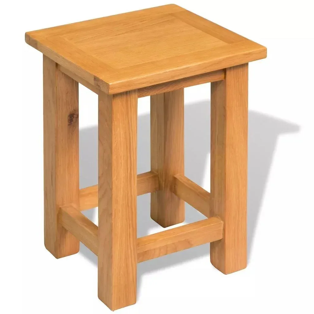 Beistelltisch 27x24x37 cm Eiche massiv