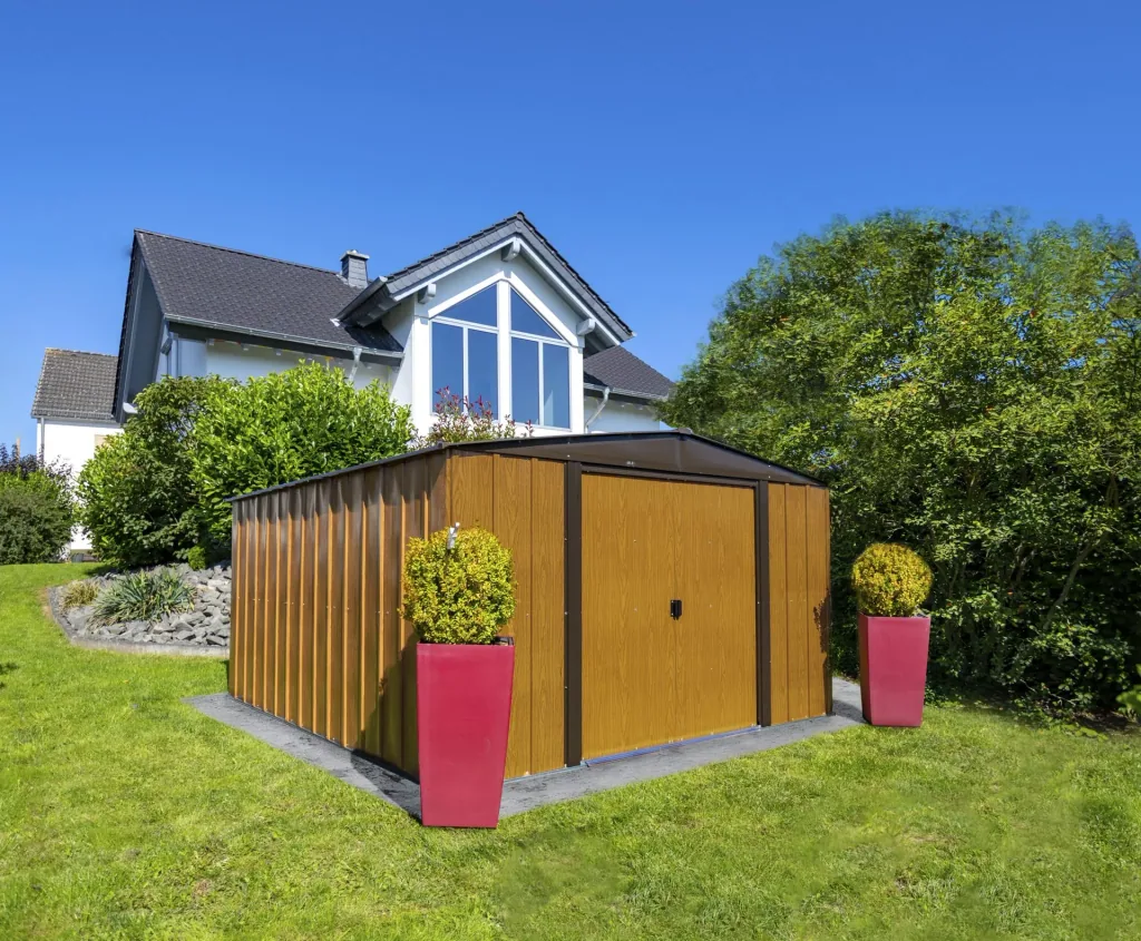 Metallgerätehaus Woodlake 10x12, 313 x 370 x 185 cm