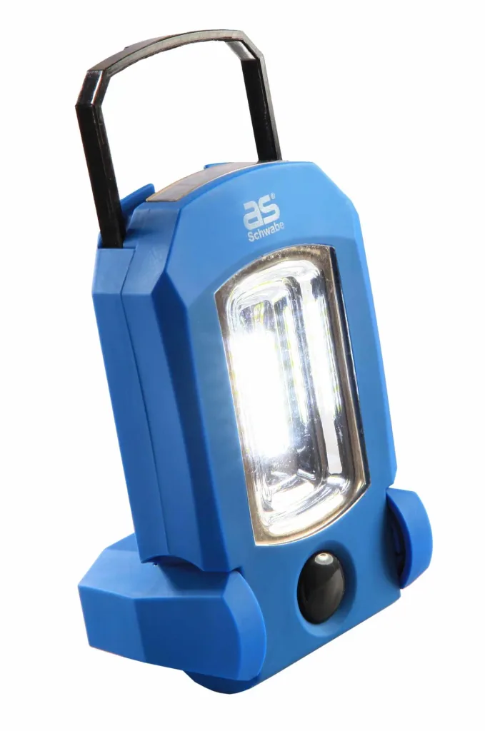 LED-Akku-Handlampe EVO 1, 3W, 4 zusätzliche LED im Lampenkopf