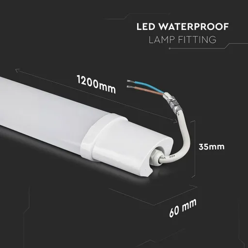 - LED-Leuchtstofflampe 150cm - 48W - 4000K - 4000 Lumen - IP65