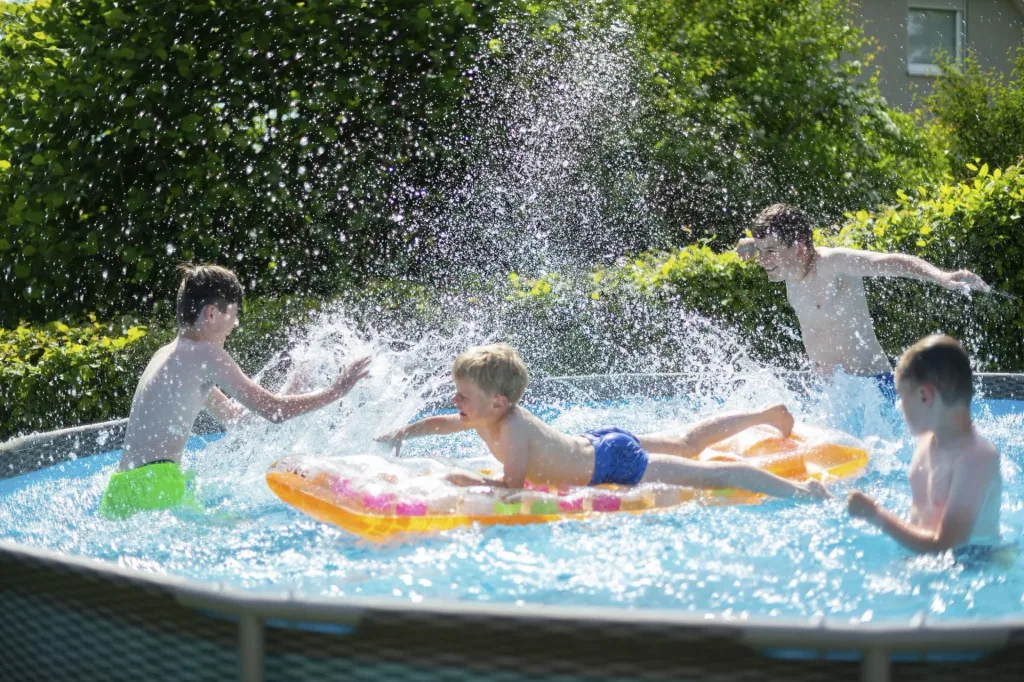 Summer Waves Active Frame Pool Ø457 x 106 cm rattan braun