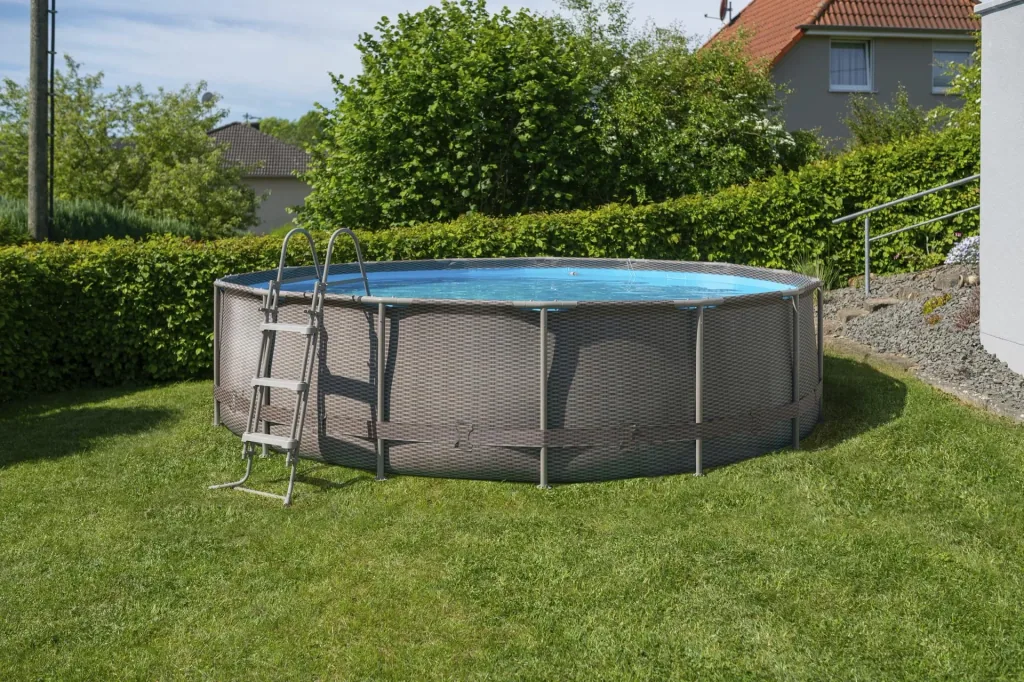 Summer Waves Active Frame Pool Ø457 x 106 cm rattan braun