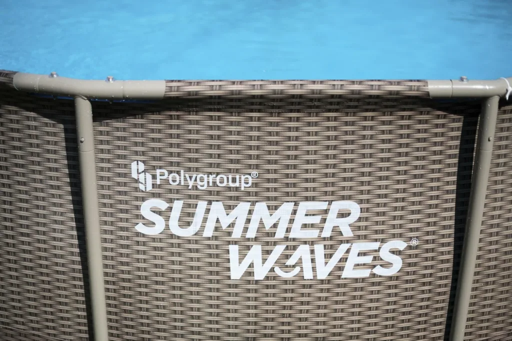Summer Waves Active Frame Pool Ø457 x 106 cm rattan braun