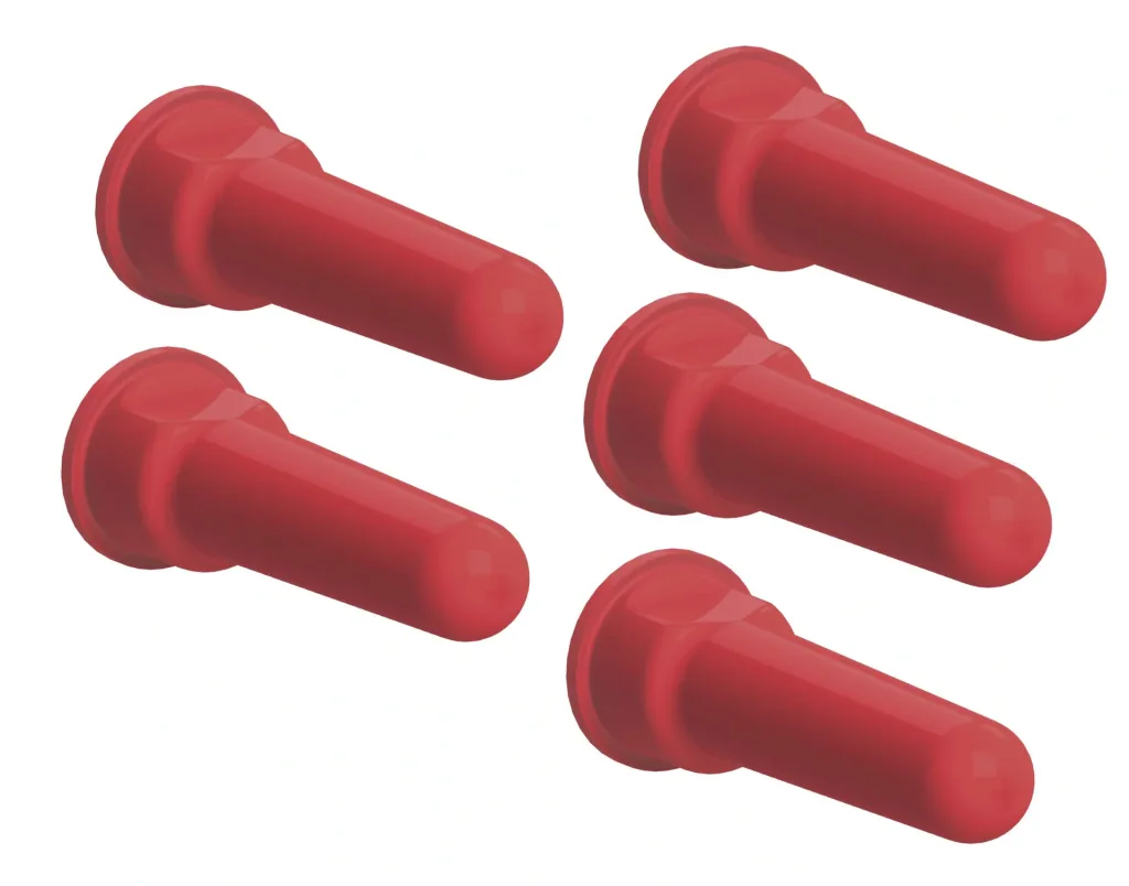 Supersauger für Tränkeeimer "FixClip", rot, 5er Pack