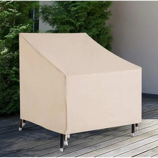 Abdeckung Gartenmöbel Schutzhülle Beige L68 x B87 x H77 cm