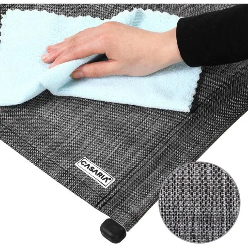 Klappbare Liege mit Schaukelfunktion - grau - 170x75x82 cm