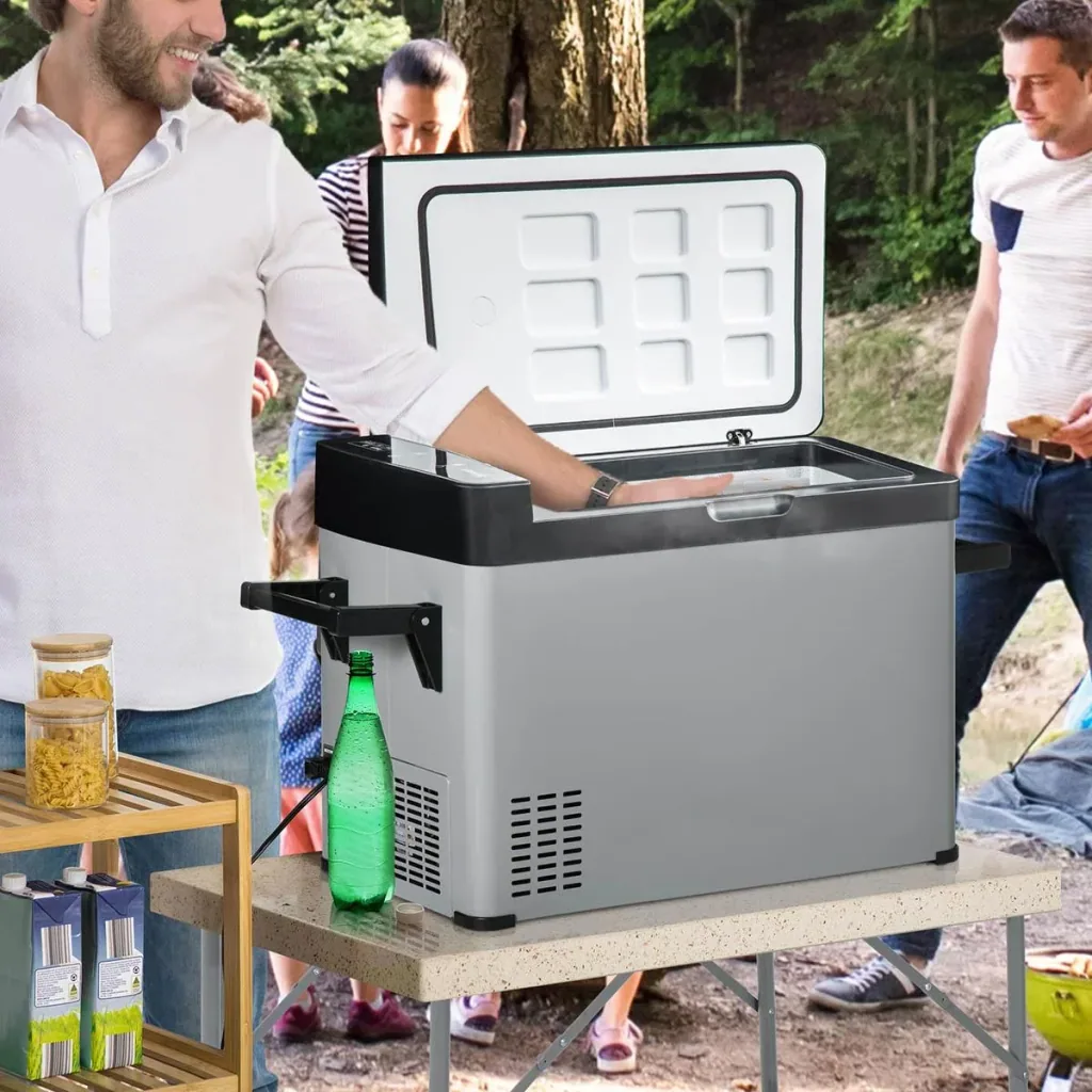 Kühlbox Electric - 50Liter - mit LCD-Display und 2 Betriebsarten - 110-240V - Grau/Schwarz
