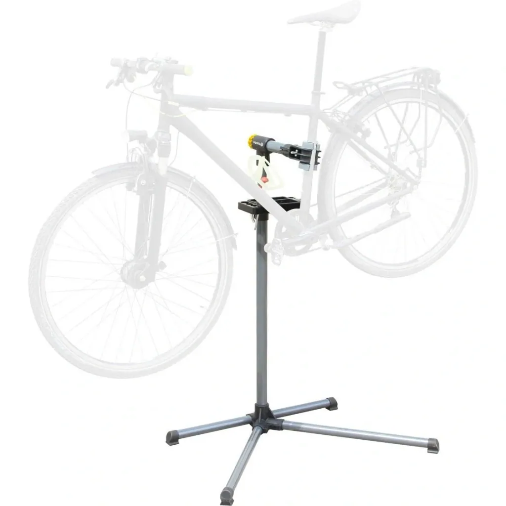 Fahrradreparaturständer mit Reparaturset in Bidonform