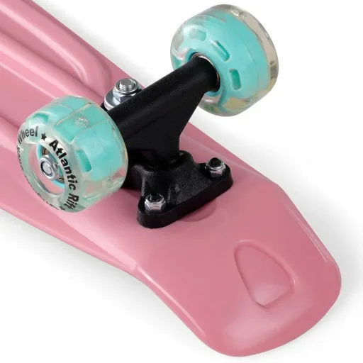 Skateboard mit LED-Beleuchtung - Pink & Mint - 57 cm