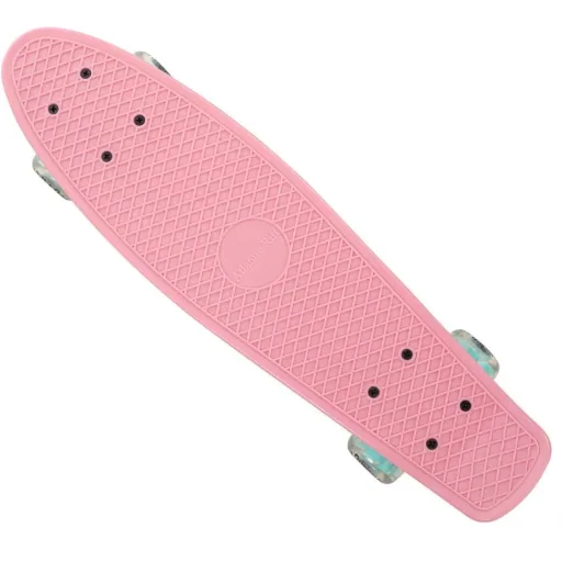 Skateboard mit LED-Beleuchtung - Pink & Mint - 57 cm