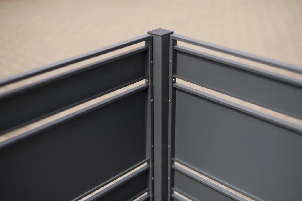 Mülltonnenverkleidung Planum 5er Box, 120 cm, holzoptik