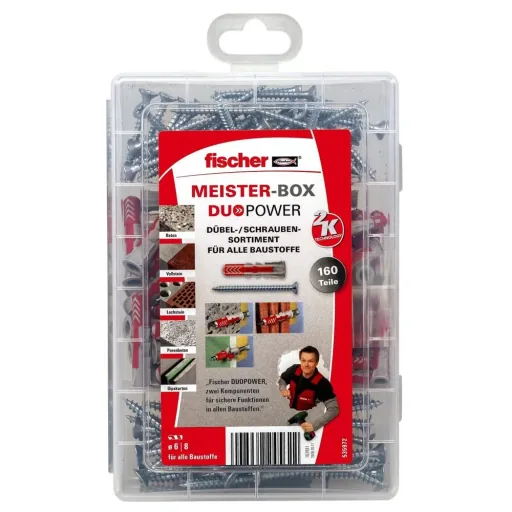 Dübel-/ Schrauben-Sortiment, MEISTER-BOX DUOPOWER + Schraube