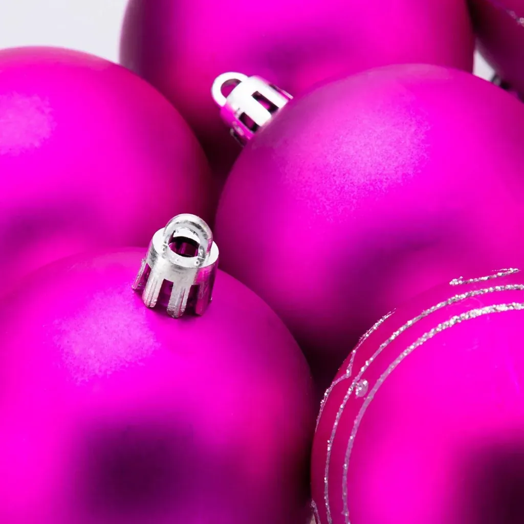Kugeln 24 Stück Rosa - Durchmesser 6cm