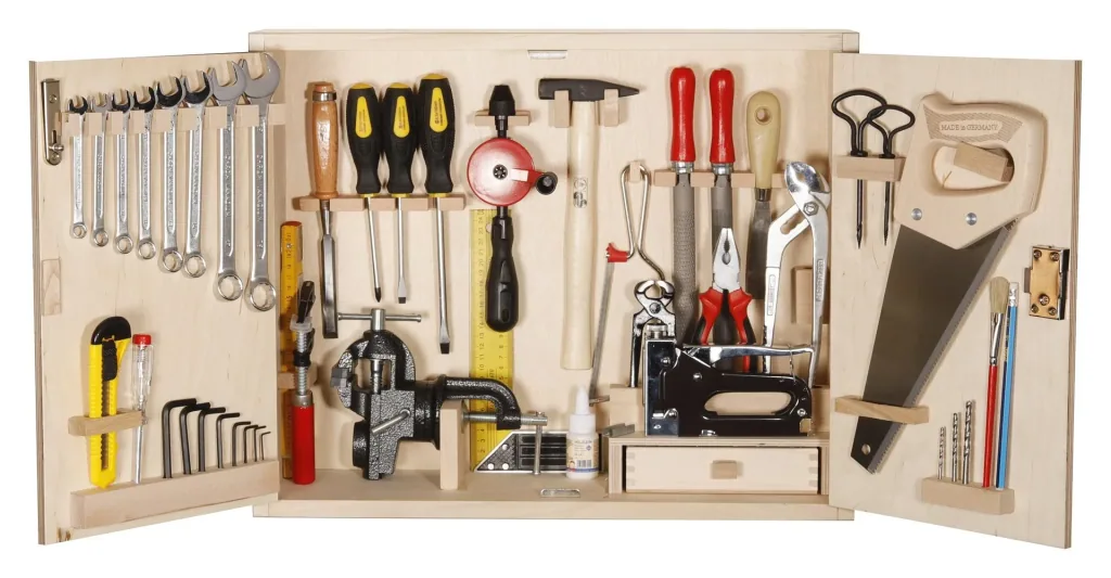Großer Profi-Werkzeugschrank, 43-teilig