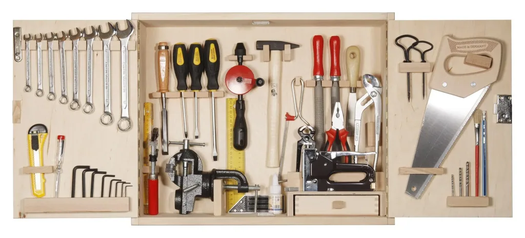 Großer Profi-Werkzeugschrank, 43-teilig