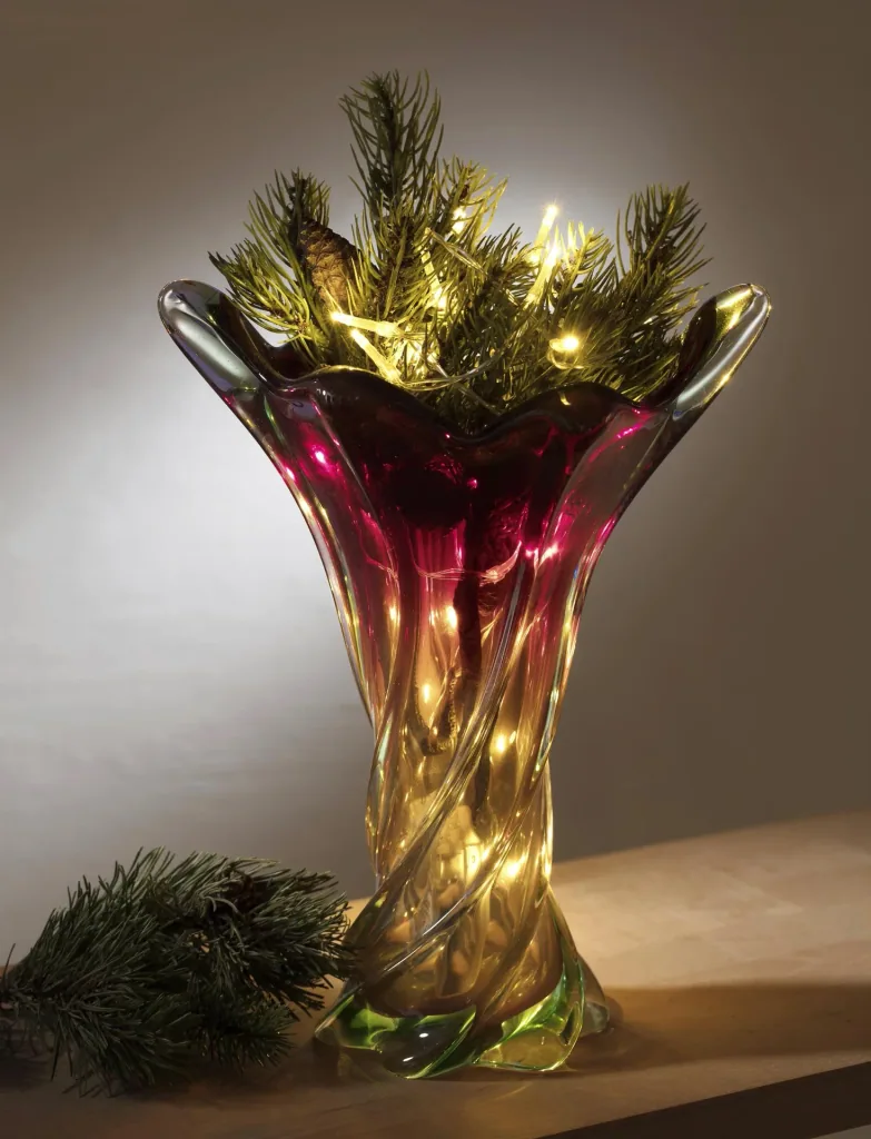 LED Lichterkette mit 50 warmweißen LEDs, batteriebetrieben