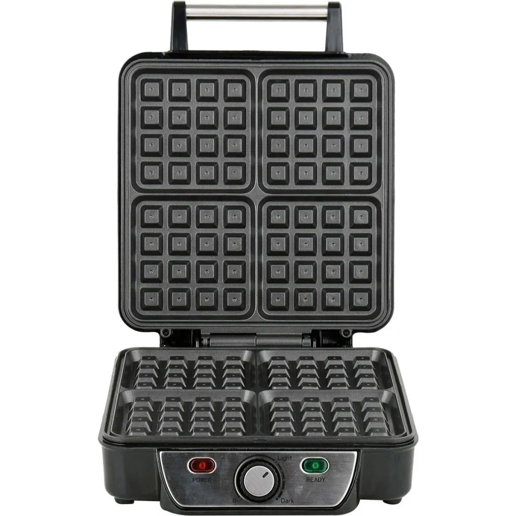 Waffeleisen - 1100W - 4 Waffeln - Antihaftbeschichtung