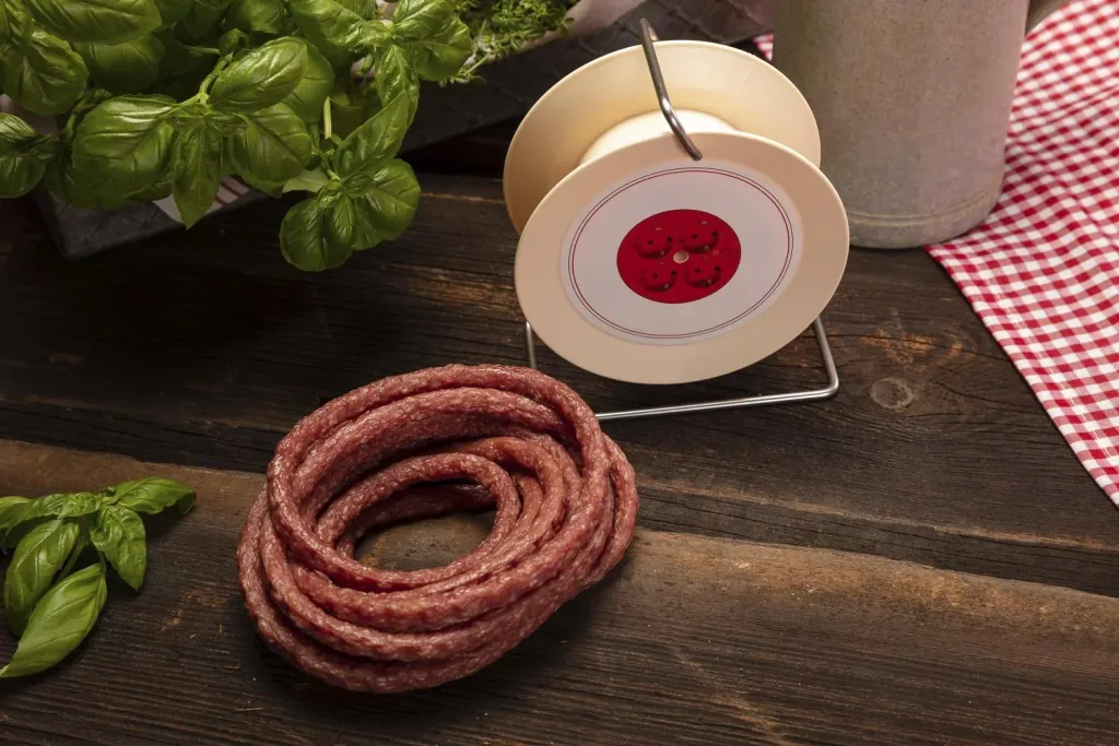 Snackwurst auf Kabeltrommel