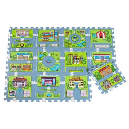 Bodenschutz-/Puzzlematte 20 Stück im Street-Game-Look
