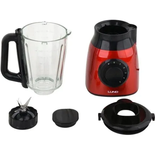 Leistungsstarker Mixer rot - 600W - 5 Geschwindigkeiten - 1,5L