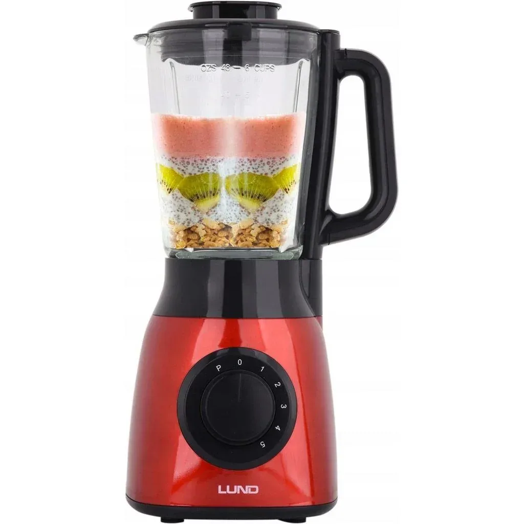 Leistungsstarker Mixer rot - 600W - 5 Geschwindigkeiten - 1,5L