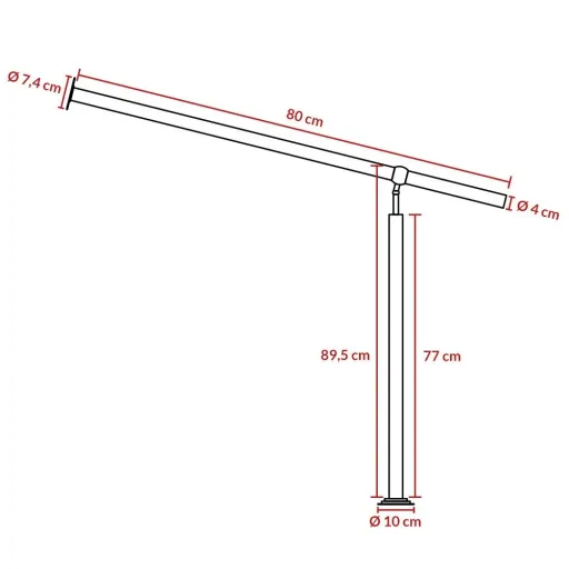 Einstiegsgeländer Edelstahl 80cm