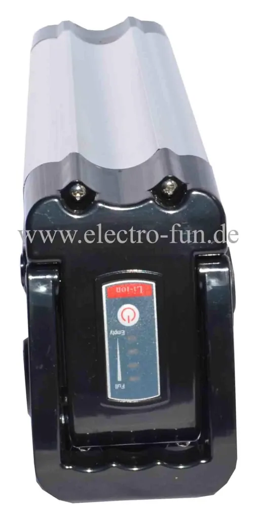 Akku Lithium Ionen 36 Volt 10 Ah SILVER FISH E-Bike E-FUN
