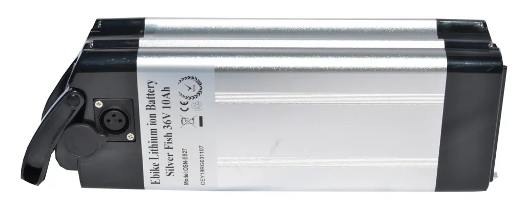 Akku Lithium Ionen 36 Volt 10 Ah SILVER FISH E-Bike E-FUN