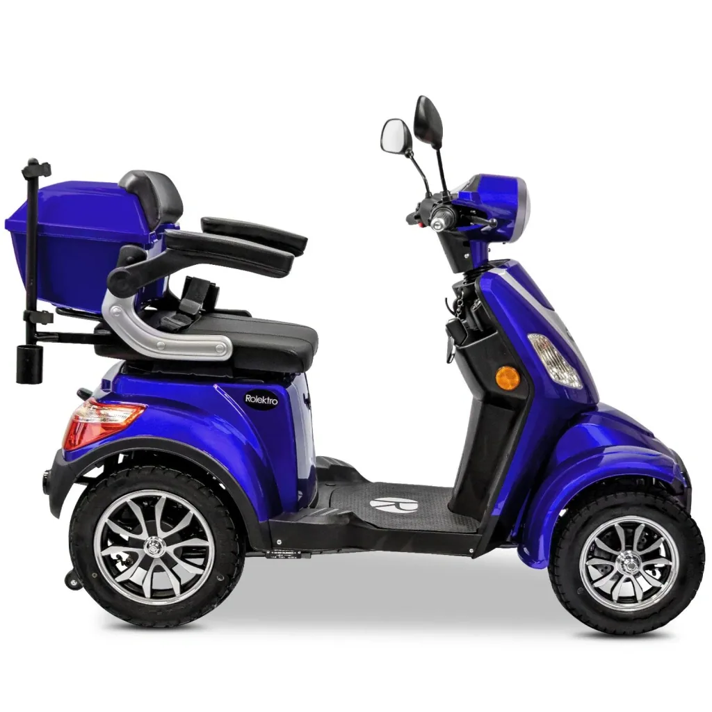E-Quad 25 V3 Lithium Blau, 1.000 Watt + Getränkehalter