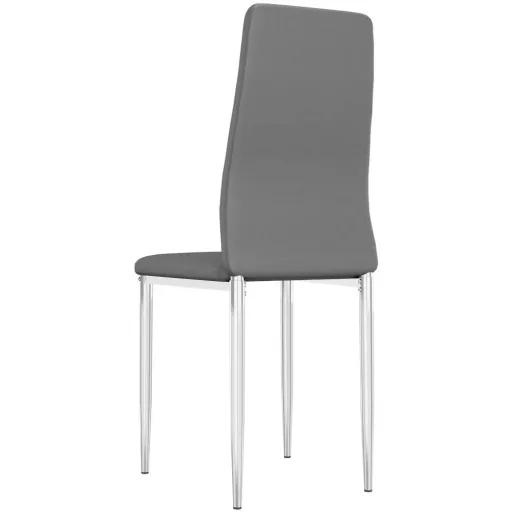 Esstischstühle 4 Stück Kunstleder schwarz
