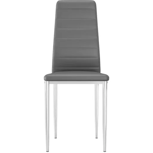 Esstischstühle 4 Stück Kunstleder schwarz