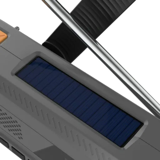 Outdoor Solarkurbelradio mit SOS Taschenlampe, DAB/UKW, Bluetooth, Akku