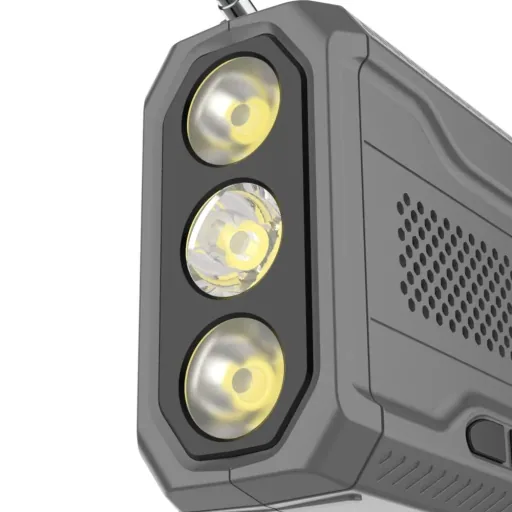 Outdoor Solarkurbelradio mit SOS Taschenlampe, DAB/UKW, Bluetooth, Akku