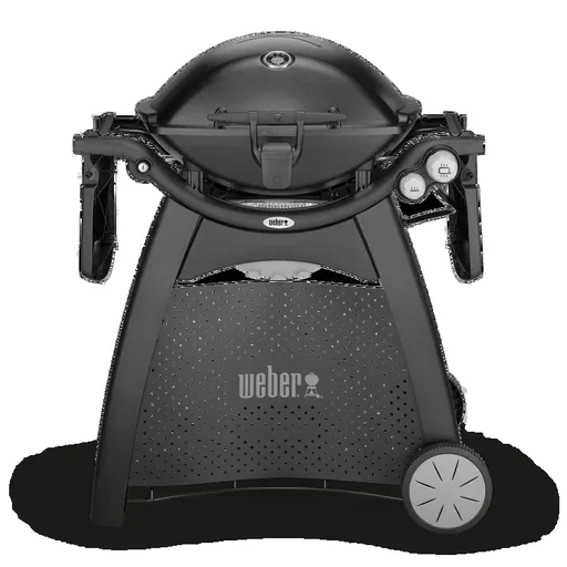 Gasgrill Q 3200 Station, Black, mit Hitzeschild und Bratenrost